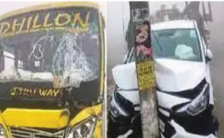 पंजाब में सड़क हादसों में 6 की मौत:फाजिल्का में 3 बच्चियों को पिकअप ने कुचला, बठिंडा में 9 गाड़ियां टकराई