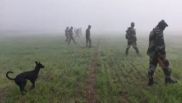 गुरदासपुर में पाकिस्तान से फिर आया ड्रोन:BSF जवानों ने 40 राउंड फायरिंग और 6 रोशनी बम दाग खदेड़ा; चलाया गया सर्च अभियान