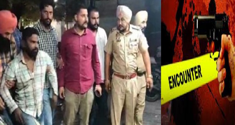 फिरोजपुरः पुलिस और गैंगस्टरों के बीच मुठभेड़ में 2 नामी गैंगस्टर गिरफ्तार