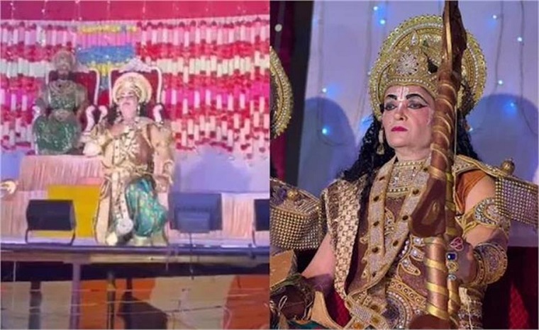रामलीला के दौरान ‘राम’ को पड़ा दिल का दौरा, मौत, कैमरे में कैद हुआ हादसा